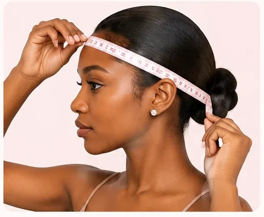 Measuring head circumference with a flexible tape