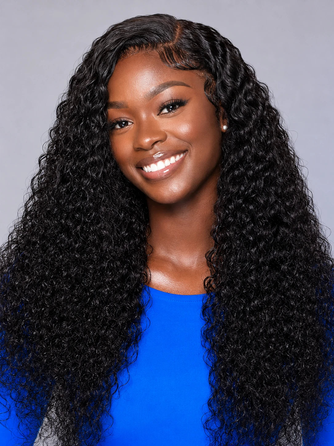 11x6 HD Lace Natural Black Water Wave Wig